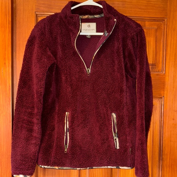 Burgundy Fleece Jacket - Picture 1 of 4